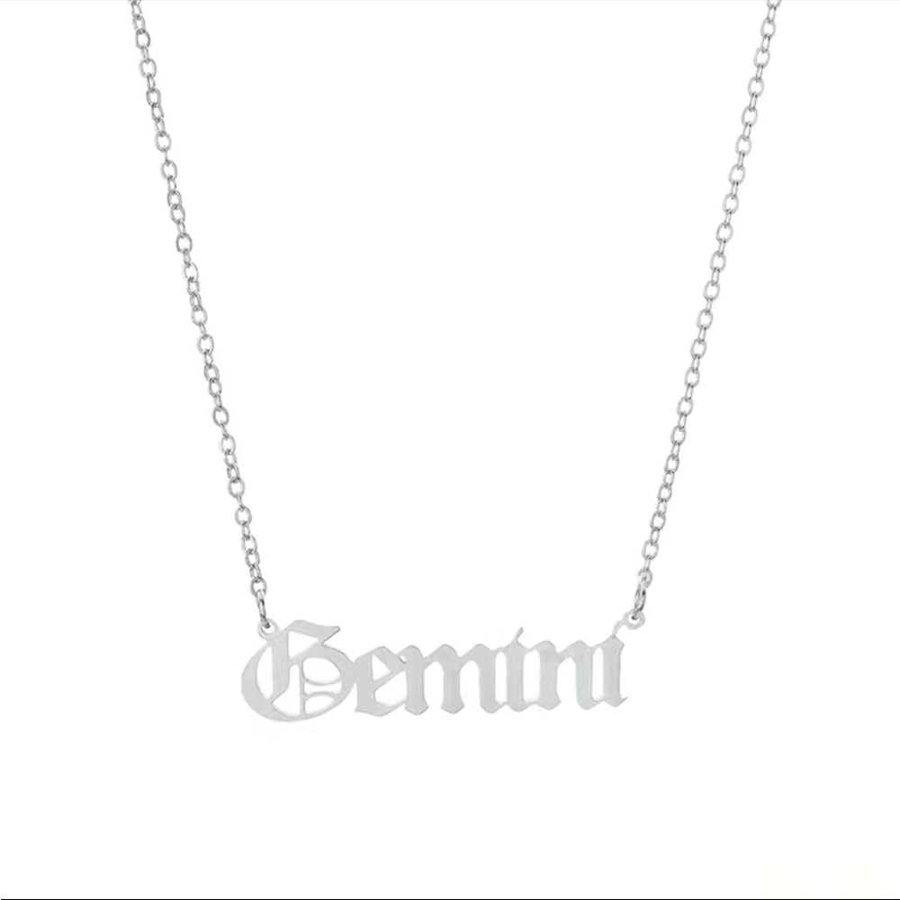 NWT Silver Zodiac Necklace
